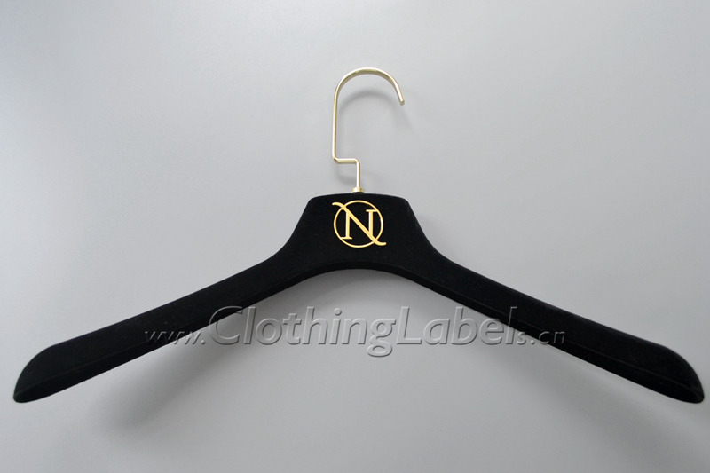 Custom velvet clothes hanger P004041 N-2