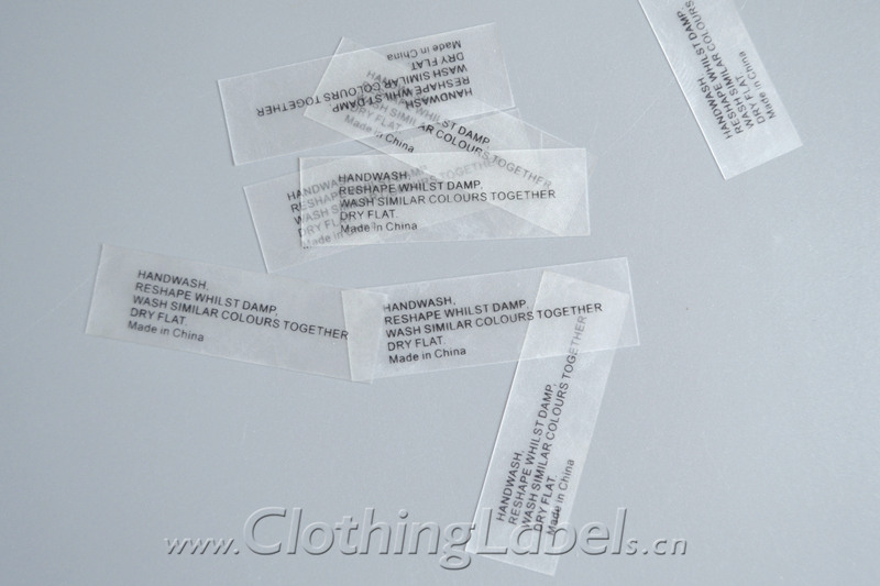 Clear clothing labels's photo gallery | ClothingLabels.cn