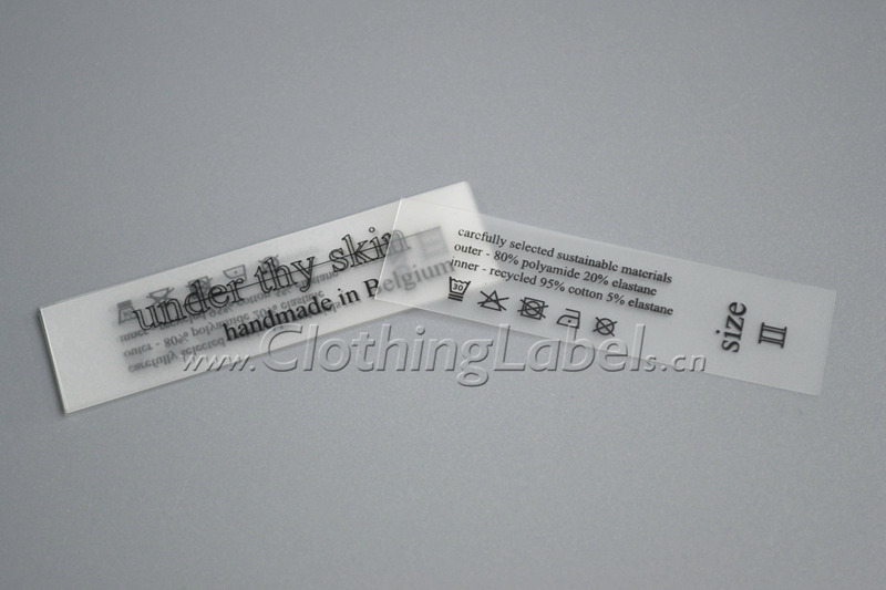 Clear clothing labels's photo gallery | ClothingLabels.cn