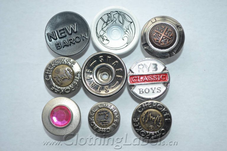 Custom clothing buttons with LOGO for sale ClothingLabels.cn