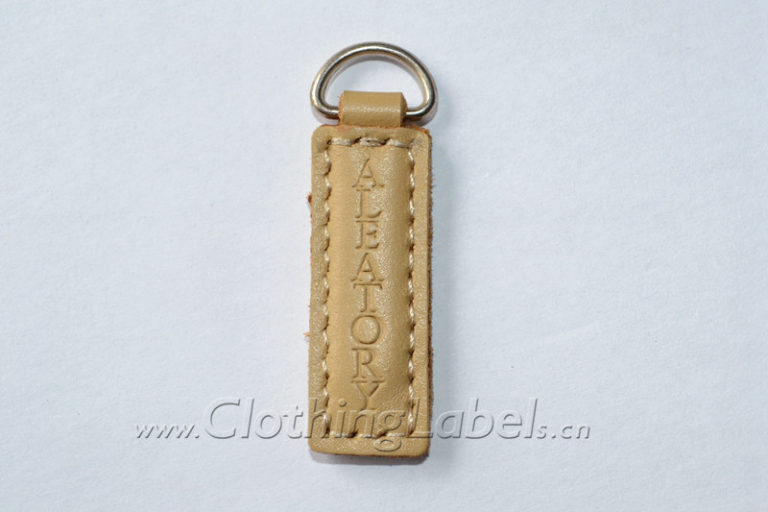 Custom leather zipper pulls for brands ClothingLabels.cn