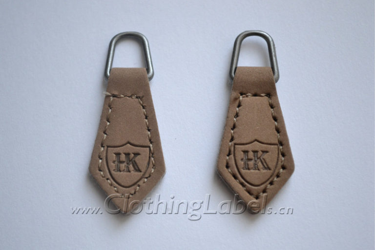Custom leather zipper pulls for brands ClothingLabels.cn