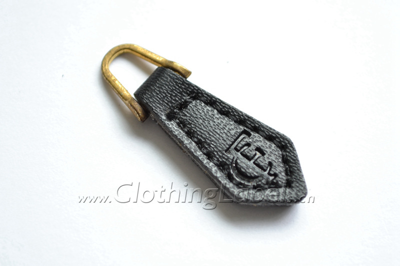 Black Custom Debossed Logo Leather Zipper Pulls - China Leather Zipper  Pulls and Zipper Slider price