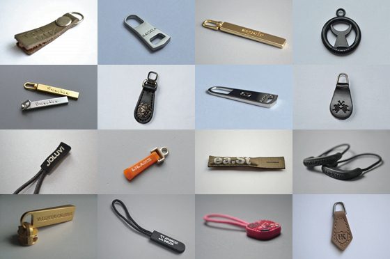 Professional Custom PU Leather Zipper Pullers For Clothing Suppliers