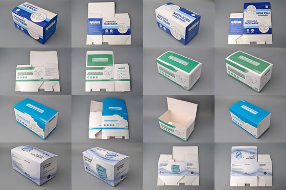 image of face mask boxes