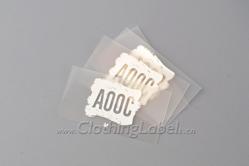 8 clear clothing labels 370