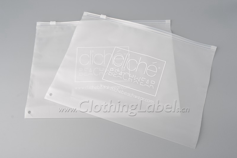 20 pcs Wholesale Custom logo Frosted Plastic bag Clothes Zip Lock