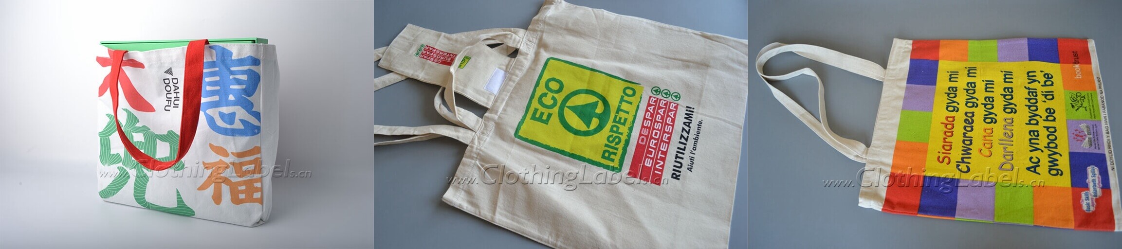 cotton and canvas tote bags
