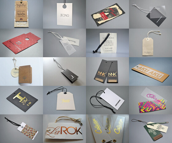 Luxury hang tags for high-end clothing