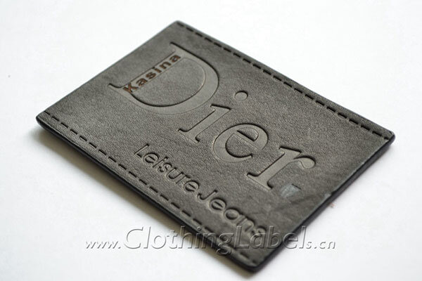 Jeans leather labels