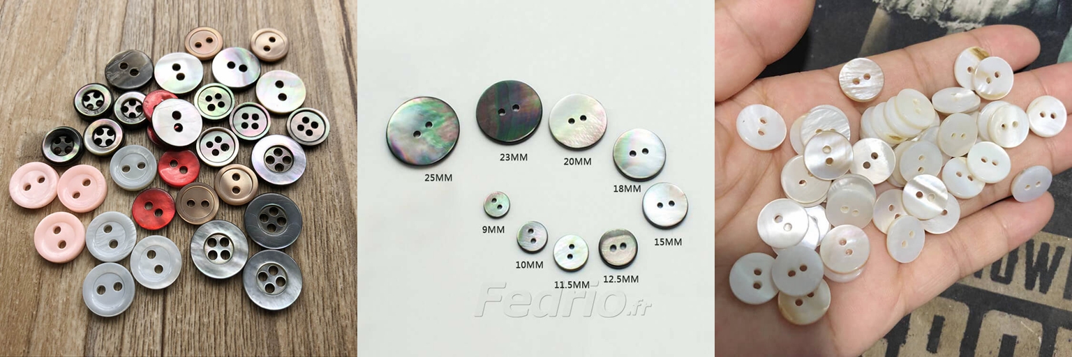 Types of shell buttons | ClothingLabels.cn