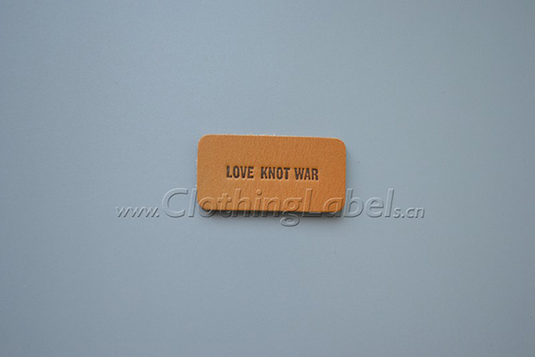 love knot war leather label P001760