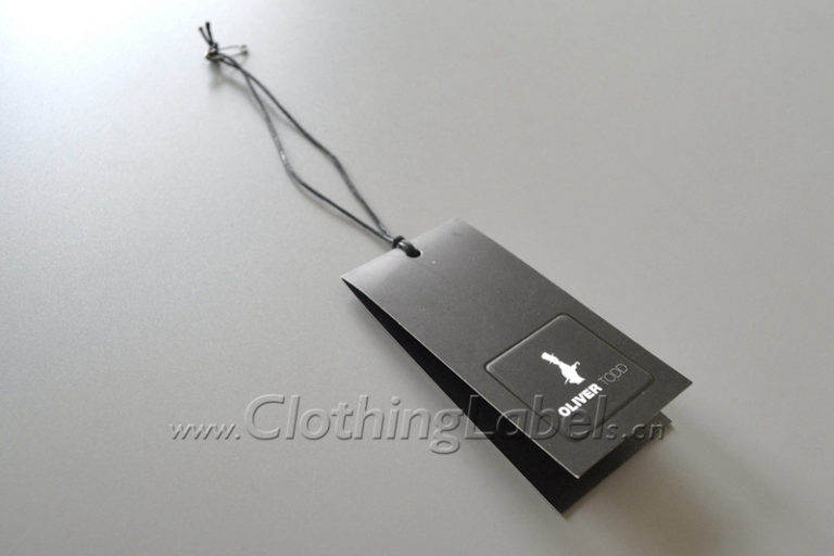 Custom folded hang tags for sale | ClothingLabels.cn