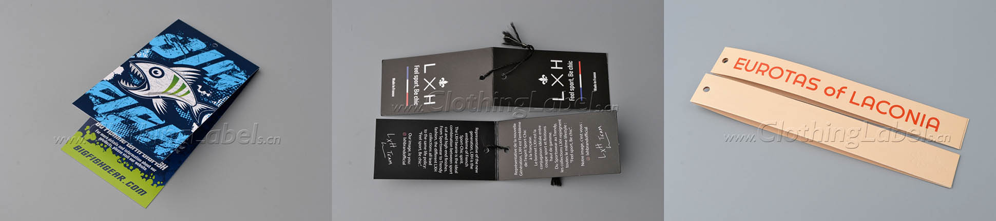 Custom folded hang tags