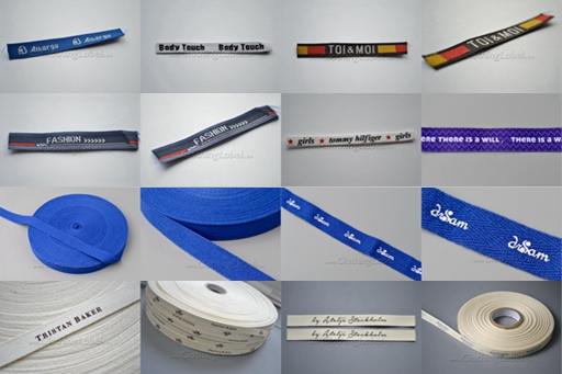 Samples of twill tape