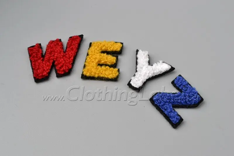 Custom chenille patches for clothing jackets-no minimum