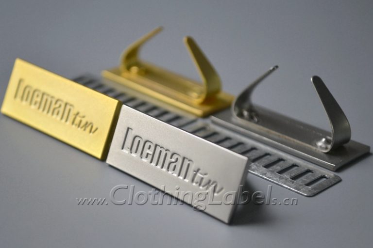 metal tags with bendable leg