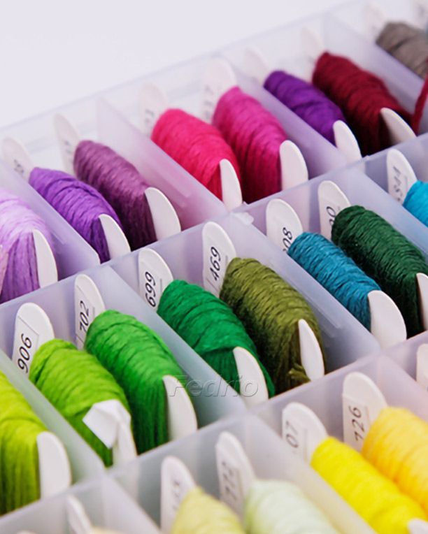 Different types of sewing threads