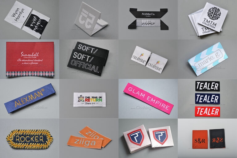 Customized Large Fabric Sticker Printing Woven Labels - China