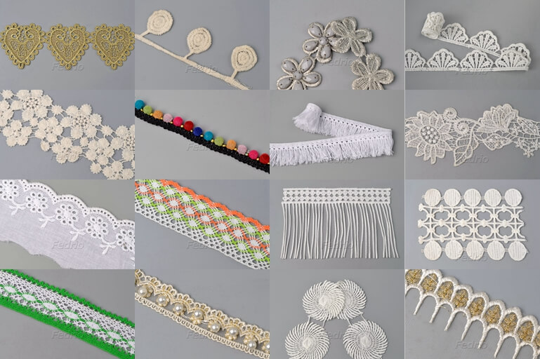 12 different types of lace with pictures