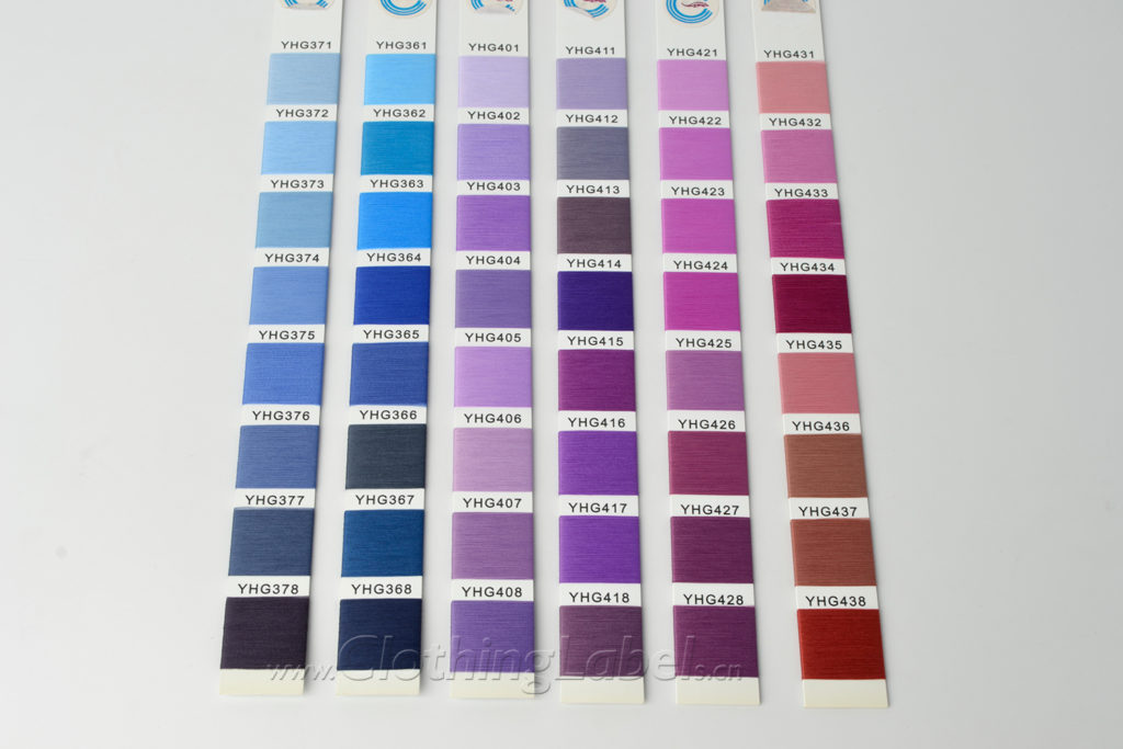 Woven labels yarn color sample_DSC0983