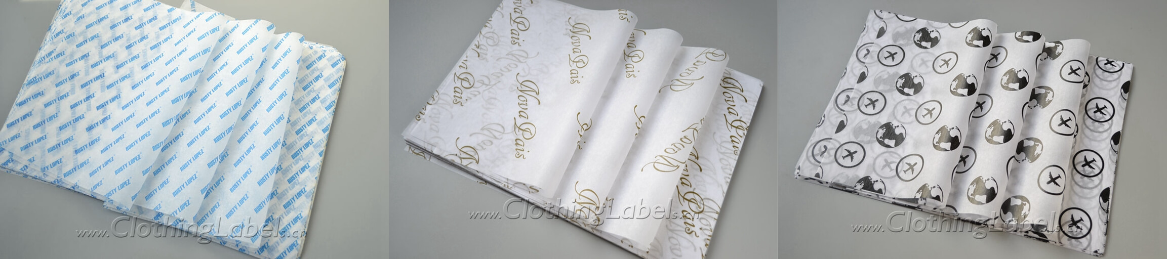 Wrapping paper for clothing