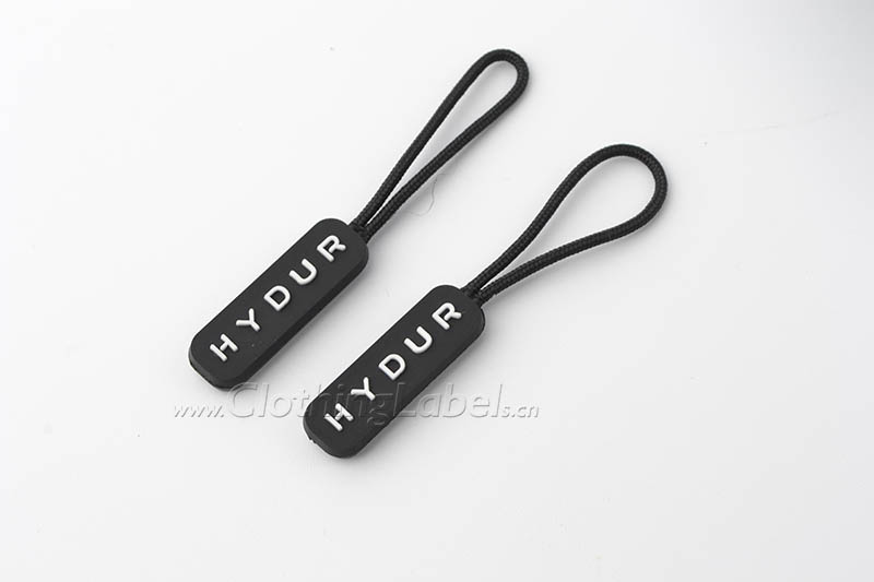 custom zipper, resin zipper puller with cord, decorative zipper