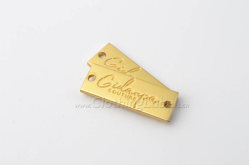 Custom metal stickers metal word LOGO metal label metal transfer