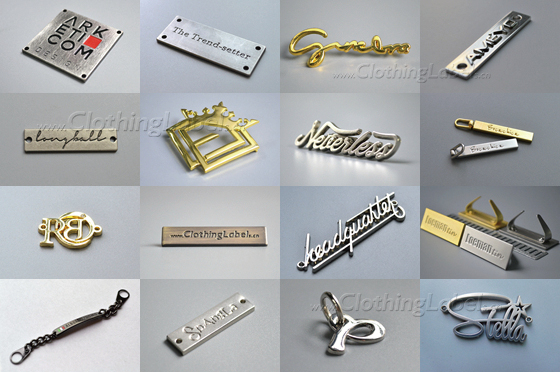 Image of custom metal labels