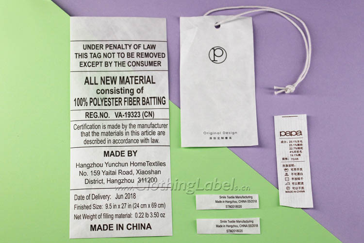 Tyvek tags and labels