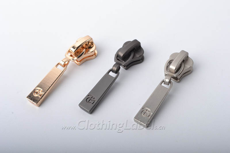 Antiqued Metal Custom Zipper Pulls