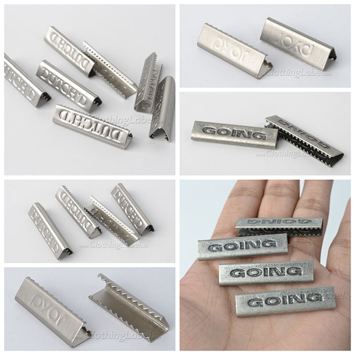 custom metal belt clip with brand logos