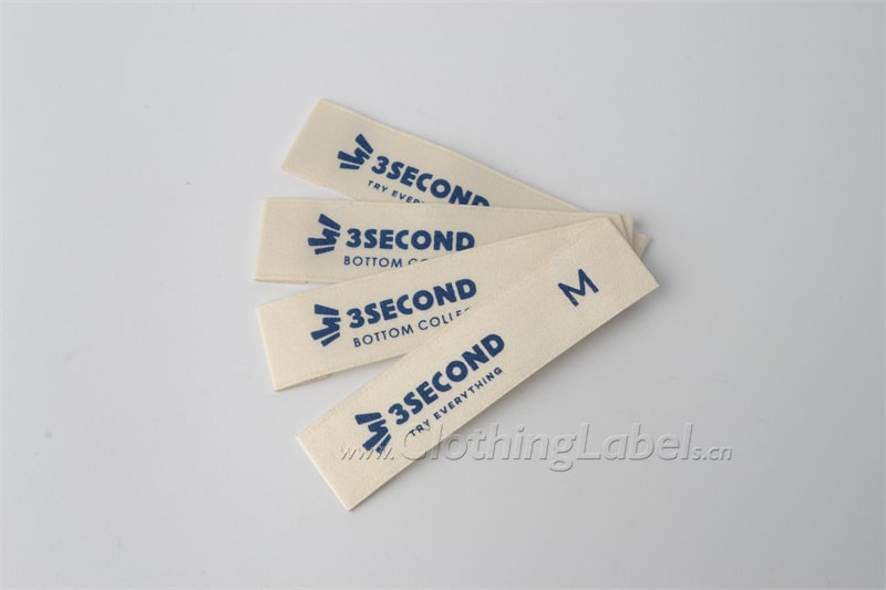 Custom cotton labels for clothing