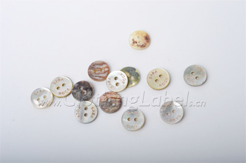 Mother of Pearl Buttons, Natural Shell , 4 Hole Sewing Knitting Buttons,  Grey, Many Sizes to Choose From , Packs of 10 